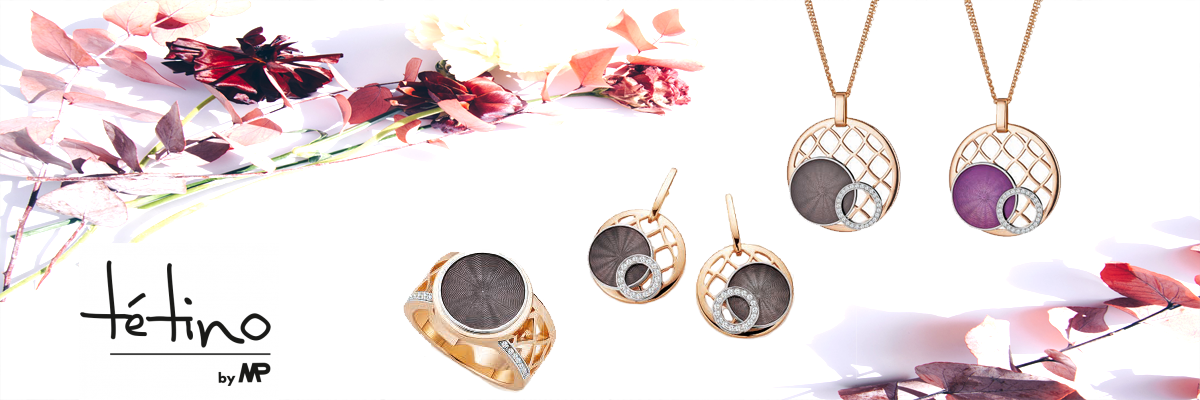   Wiesbrock Uhren Schmuck - Tétino Schmuck hochwertige rhodinierte Sterling Silber Schmuckstücke mit Gold oder Rosé Plattierung